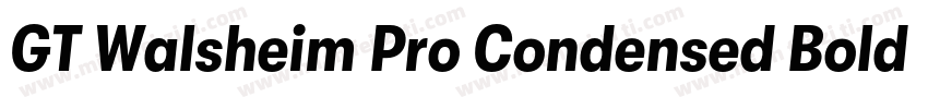 GT Walsheim Pro Condensed Bold字体转换